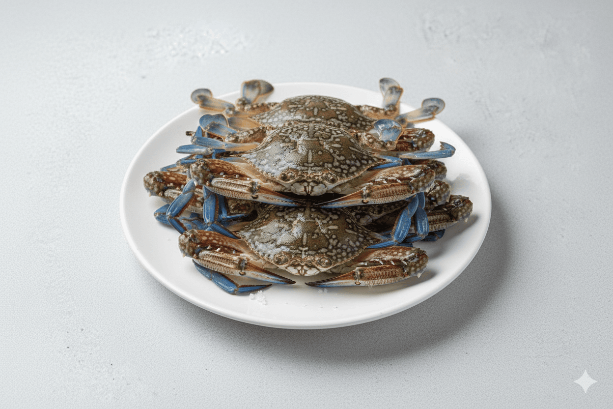 Blue star crabs